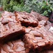 Chocolate caramel brownies with Dime bars