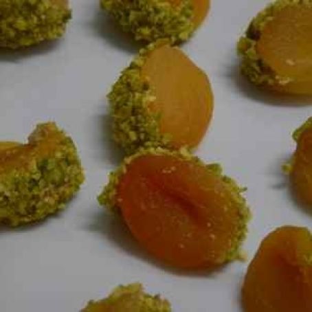 Apricot foie gras pistachio