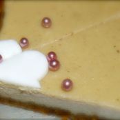 Chestnut cream cheesecake