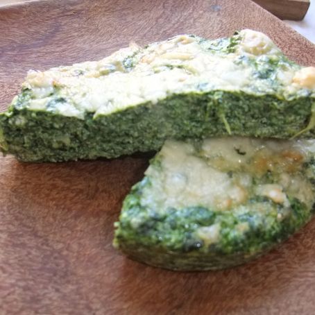 Light Spinach Flan without pastry