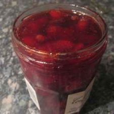 Strawberry and vanilla jam