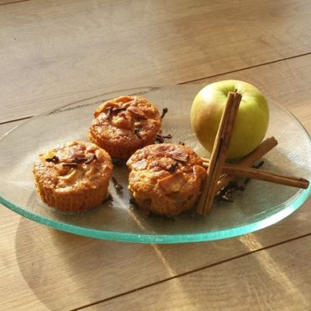 Toffee apple muffins.