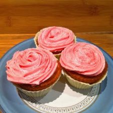 White Chocolate Shell Vanilla Cupcakes