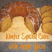 Winter Spiced Cake with an Apple Glaze