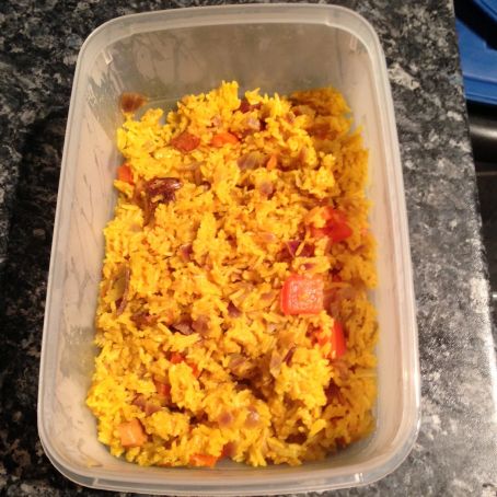 Yellow Rice, Red Pepper